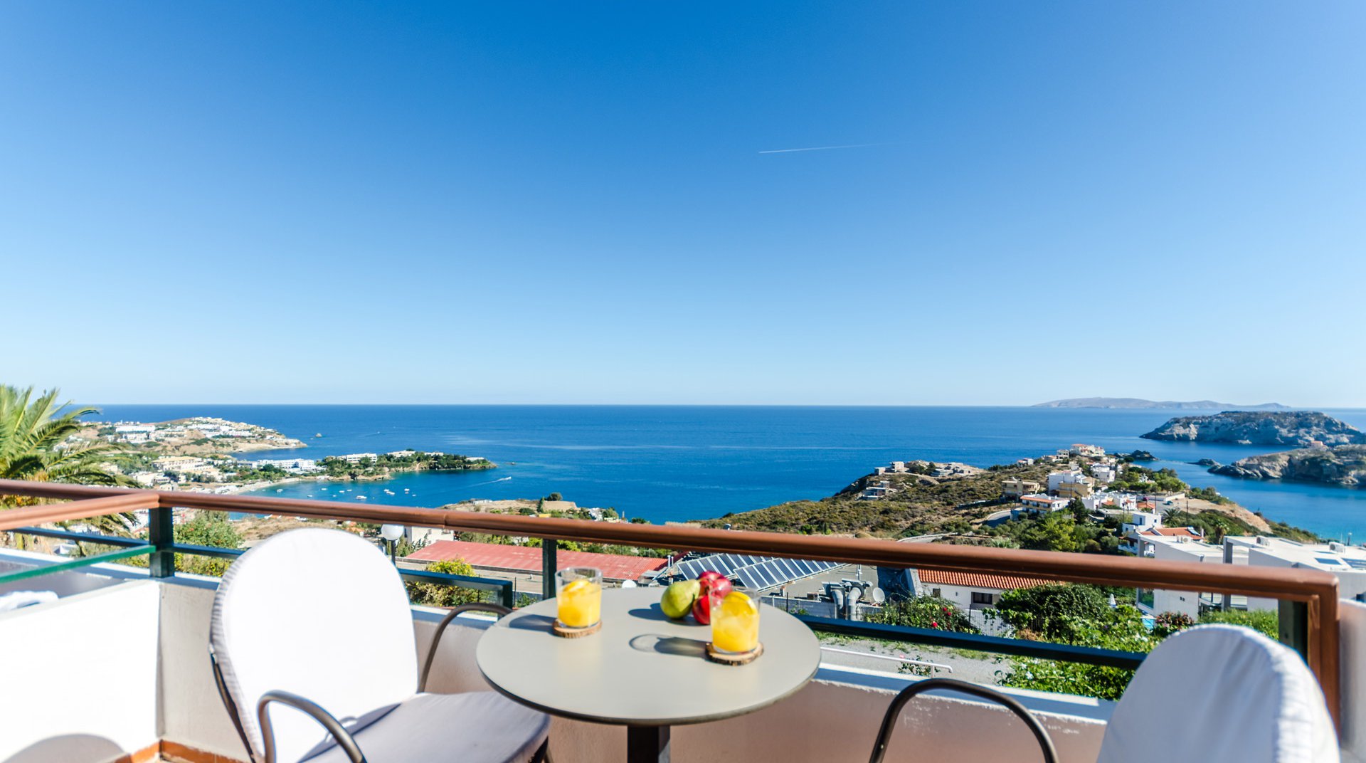 The sea view from the balcony of Economy Single Room at Pela Mare Hotel