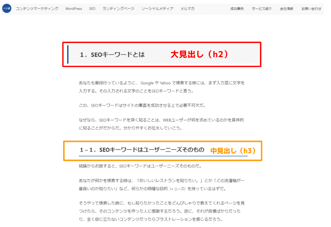 Hタグ 見出しタグ の使い方と絶対に知っておくべき注意点