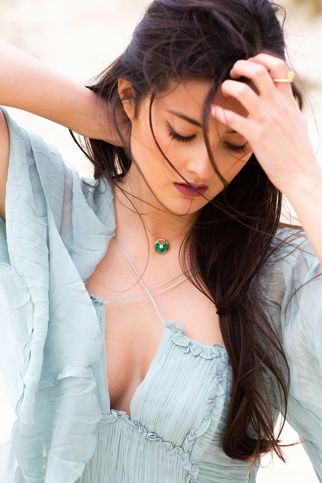 Selfridges Cartier Cartier Amulette Malachite Peony Lim Beach