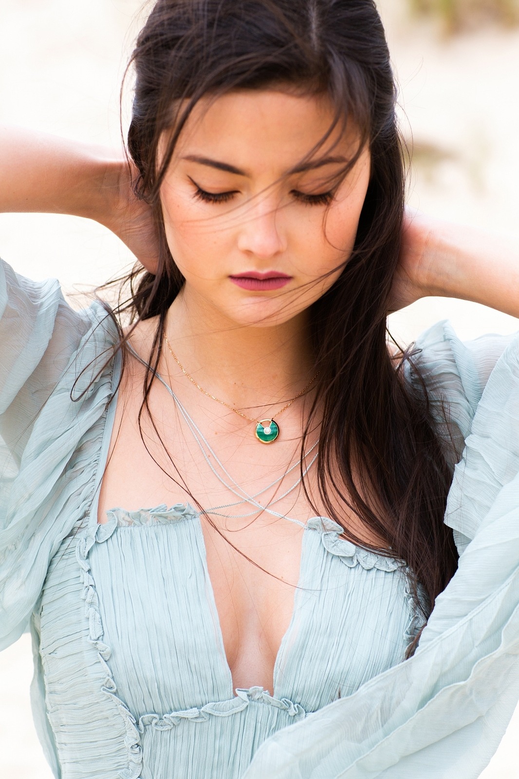 Selfridges Cartier Cartier Amulette Malachite Peony Beach Portrait