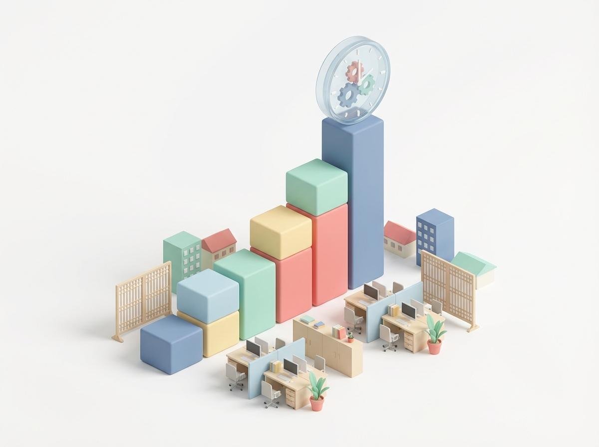 업무 효율화 성과 그래프