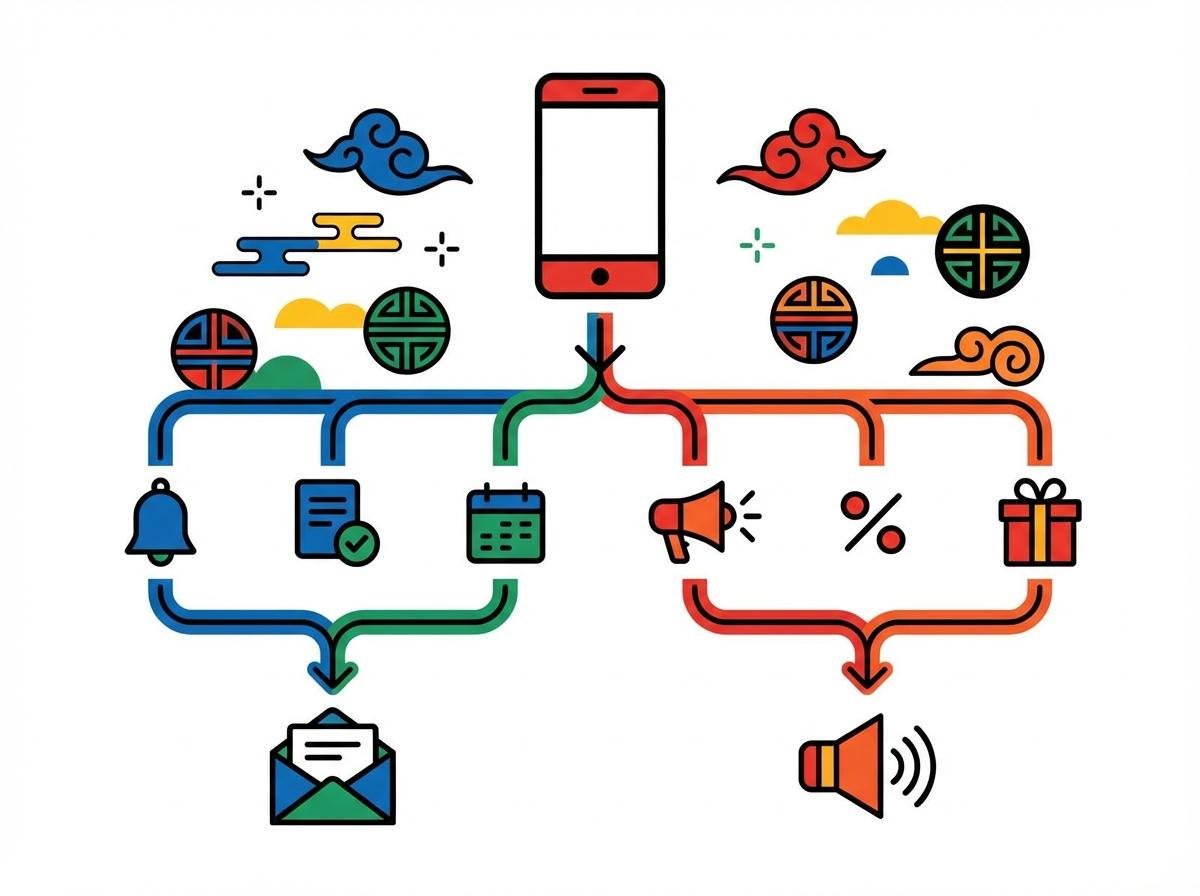 정보성 메시지와 광고성 메시지 구분 가이드, 발송 가능 메시지 분류표