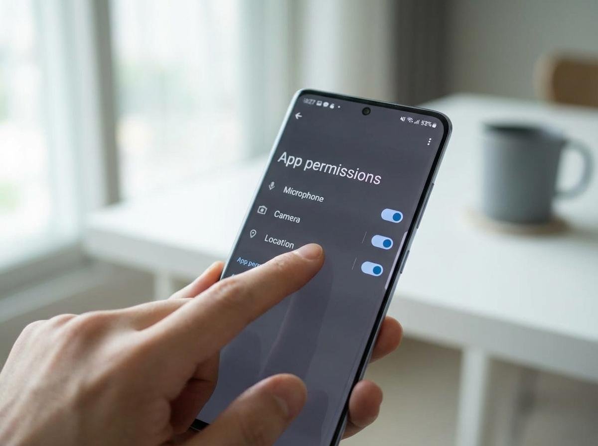 스마트폰 앱 권한 설정 메뉴