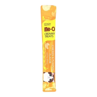 Súp Thưởng Me-O Creamy Treats Cho Mèo Vị Gà & Bí Đỏ Thanh 15g - Chicken & Pumpkin