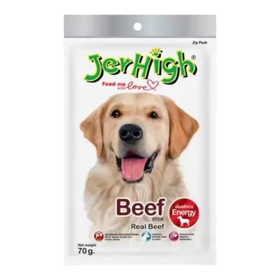 Bánh Thưởng JerHigh Cho Cún Vị Bò Gói 70g - Beef
