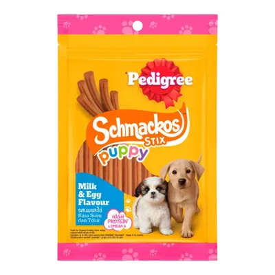 Bánh Thưởng Pedigree Schmackos Cho Cún Con Que Sữa Trứng Gói 70g