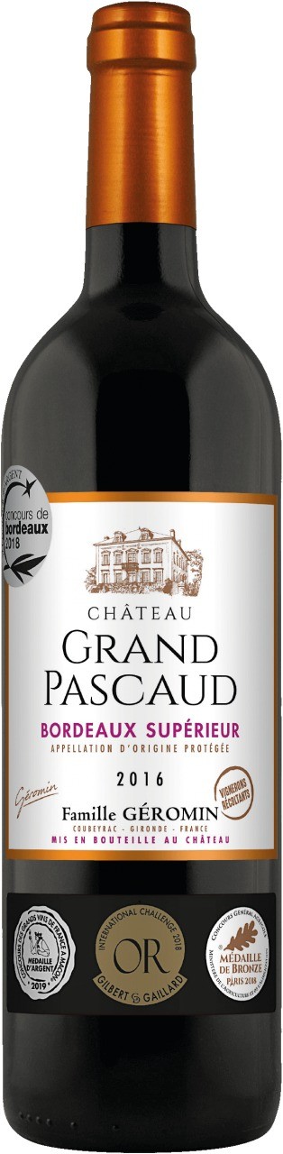 Château Grand Pascaud  Bordeaux supérieur AOP Château Grand Pascaud Bordeaux