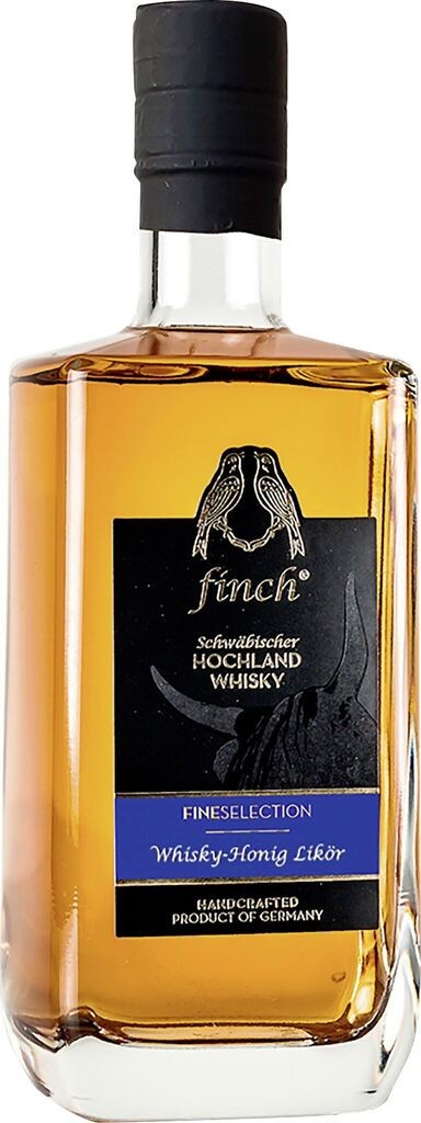 finch FineSelection Whisky-Honig Likör 27% vol Schwäbischer Hochland Whisky-Honig Likör A001 finch Whiskydestillerie 