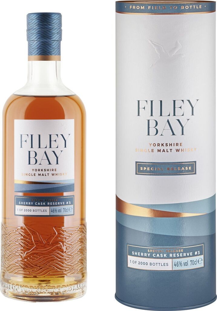 Filey Bay Sherry Cask Reserve #2 46%vol Yorkshire Single Malt Whisky A001 Spirit of Yorkshire 