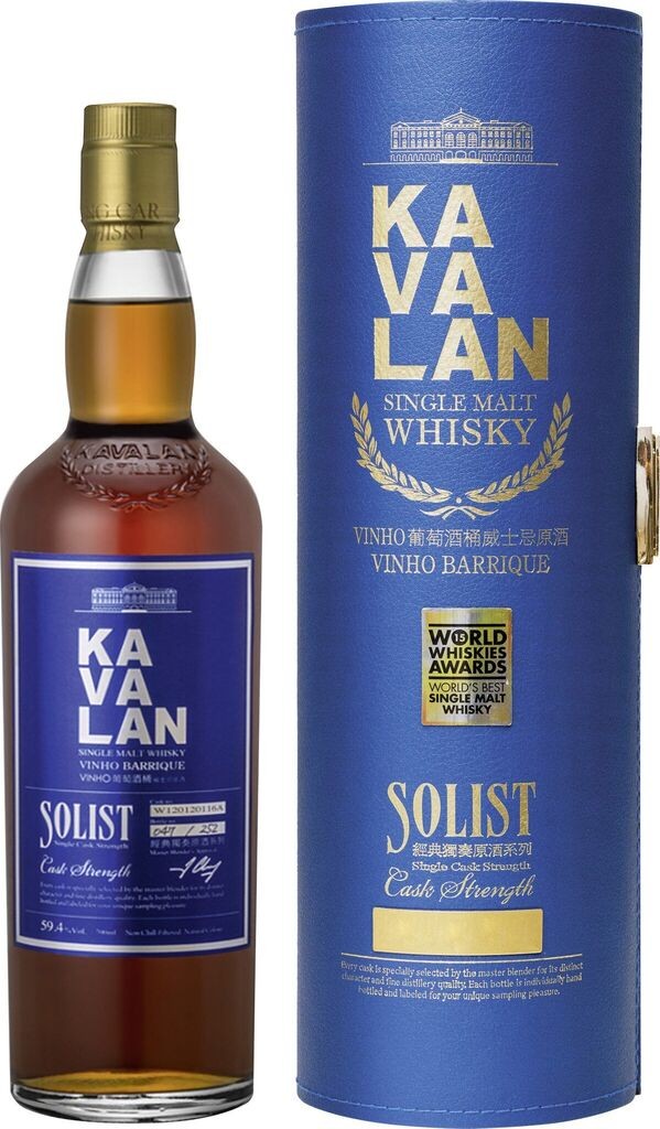 Kavalan Solist Vinho Barrique 50-60 % vol Cask Strength - Taiwanesischer Whisky  Kavalan 