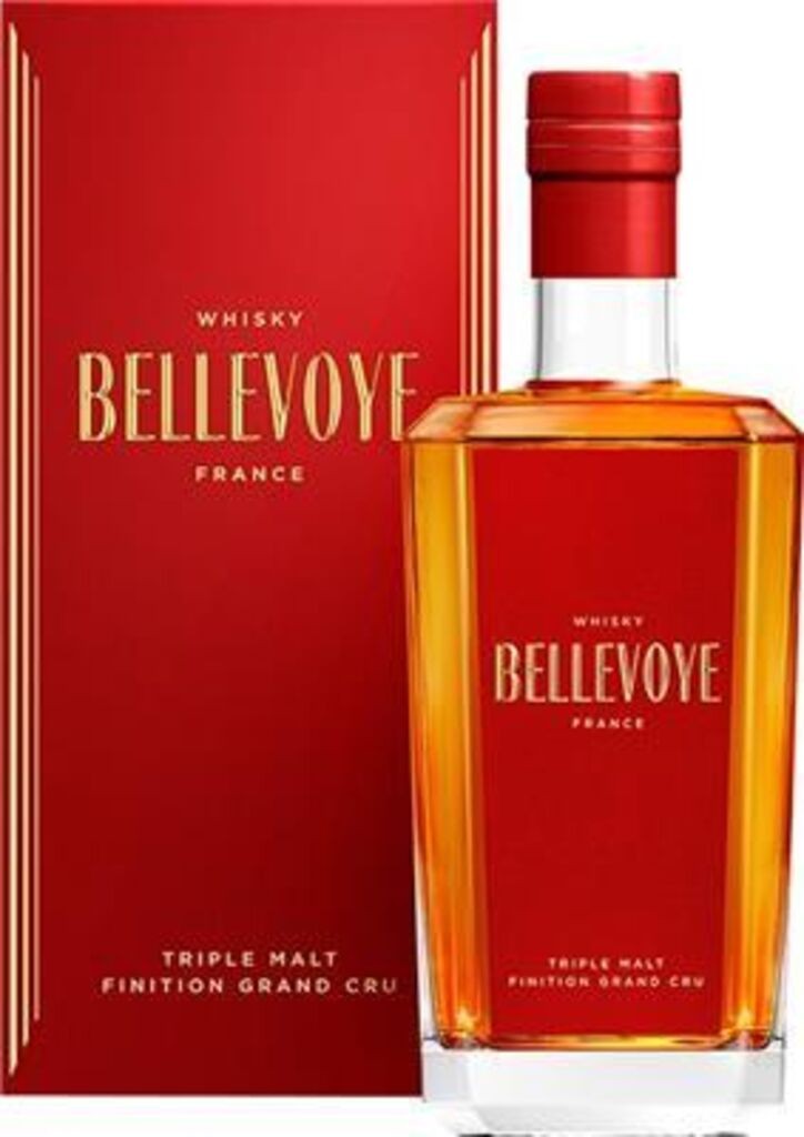 Bellevoye Rouge 43% vol Triple Malt Grand Whisky aus Frankreich  Les Bienheureux 