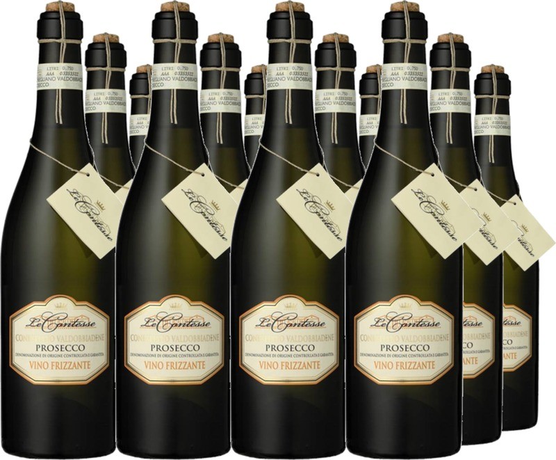 12er Vorteilspaket Prosecco Frizzante Valdobbiadene DOCG Le Contesse