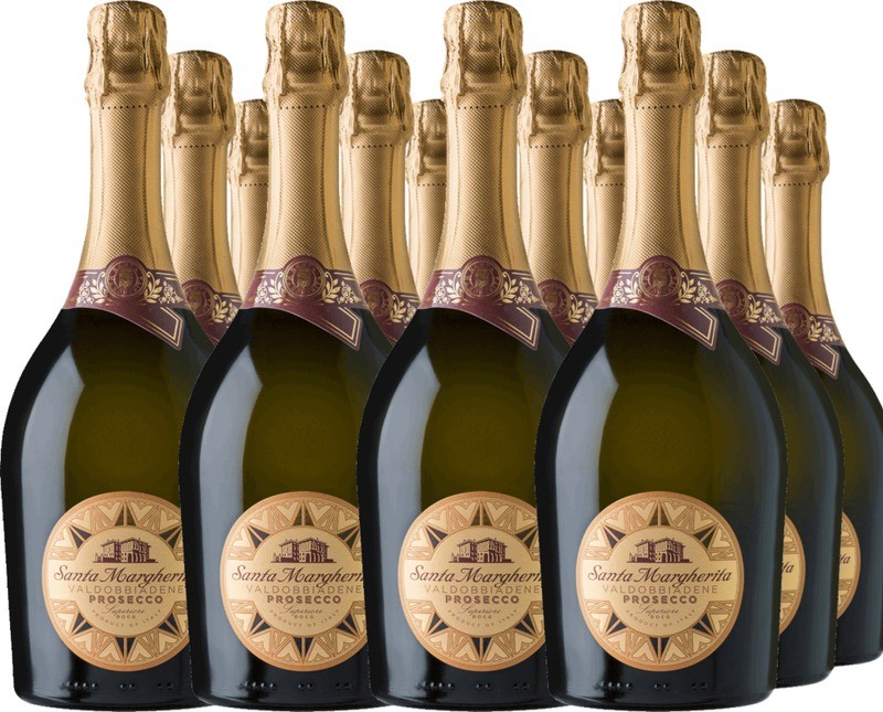 12er Vorteilspaket Santa Margherita Prosecco Valdobbiadene Superiore Brut DOCG