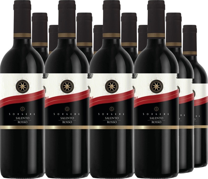 12er Vorteilspaket "Sorgere" dolce Rosso di Puglia IGT