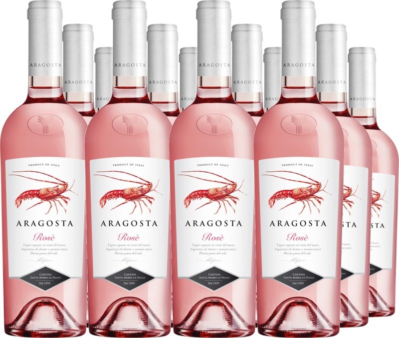 12er Vorteilspaket Aragosta rosé DOC