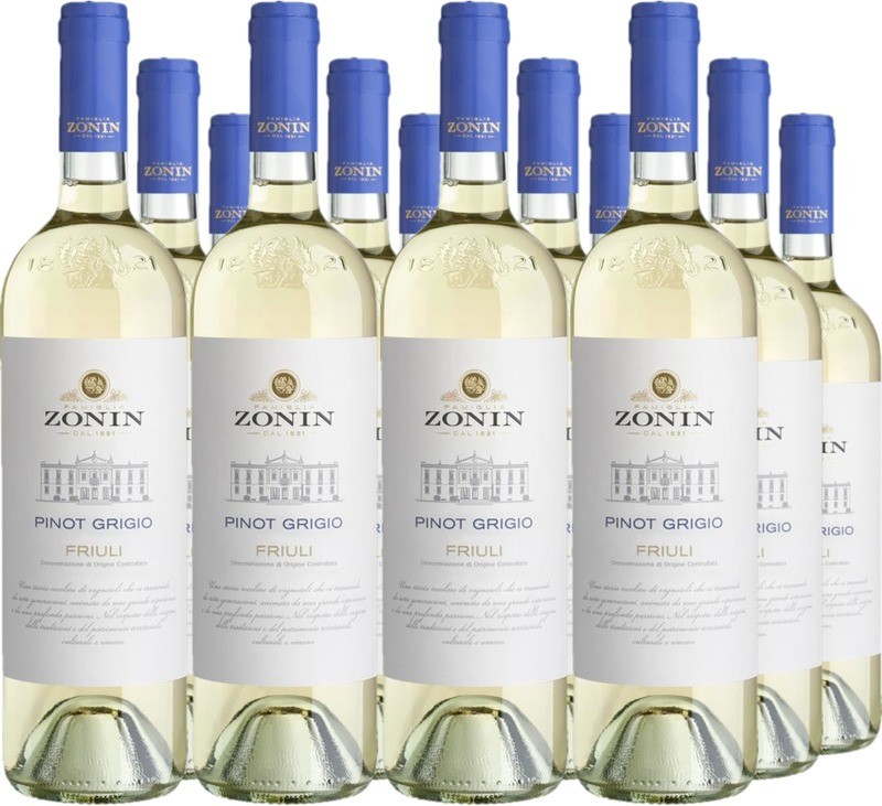 12er Vorteilspaket Zonin Classici Pinot Grigio Friuli DOC