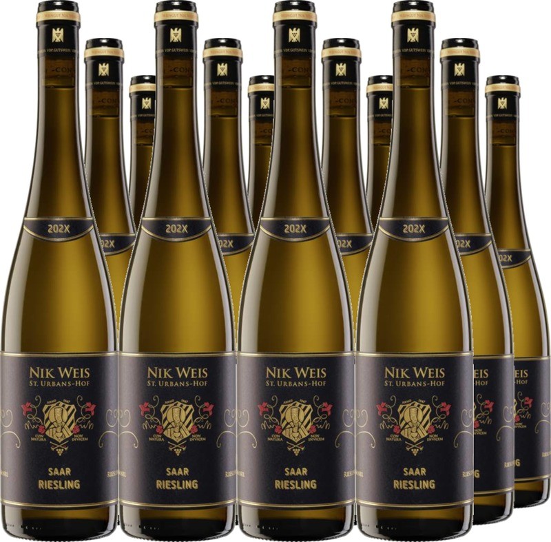 12er Vorteilspaket Riesling Gutswein Feinherb Saar VDP