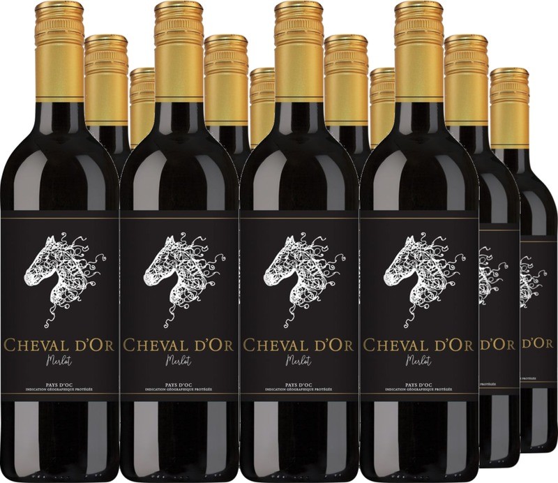 12er Vorteilspaket Cheval dOr Merlot