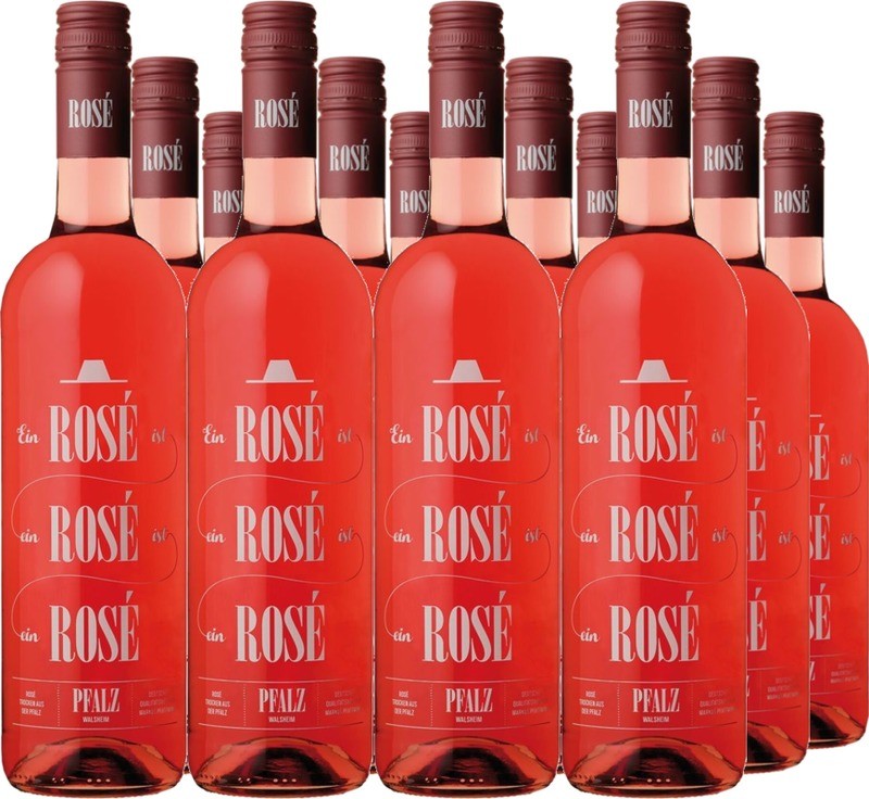 12er Vorteilspaket Rosé Rosé Rosé QbA trocken