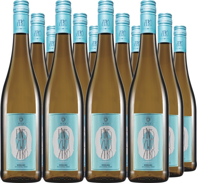 12er Vorteilspaket Leitz EINS-ZWEI-ZERO Riesling Alkoholfreier Wein