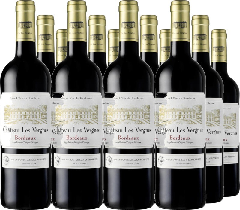 12er Vorteilspaket Château Les Vergnes Bordeaux Rouge AOP