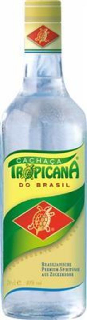 CACHAÇA  TROPICANA  40% vol Brasilianische Premium-Spirituose   