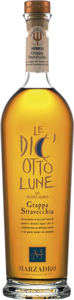 Lune, Distilleria Marzadro, Grappa Le Diciotto Stravecchia Grappa