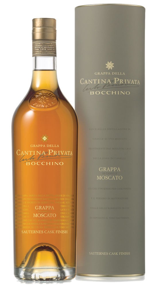 Grappa di Moscato Sauterne Cask Finish Magnum (3,0l) Bocchino Piemont