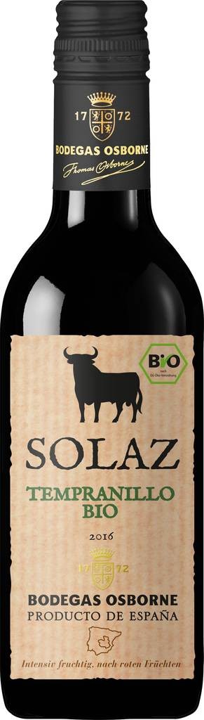 Solaz Tempranillo Vino de la Tierra de Castilla (0,25l) Osborne  