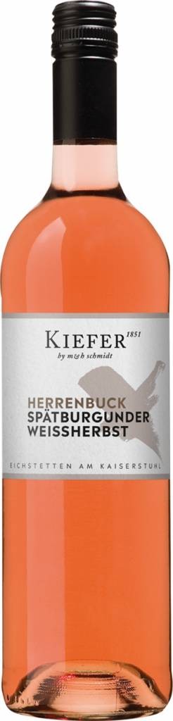 Eichstetter Herrenbuck Spätbg. Weissherbst Baden QbA mild Weingut Friedrich Kiefer Baden