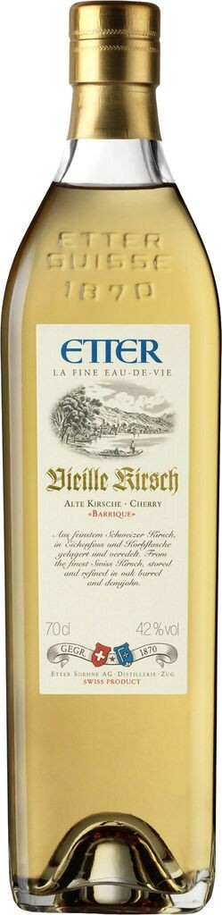 Etter Vieille Kirsch Schweizer Kirschen 42%vol. Etter Söhne AG Distillerie Zug 