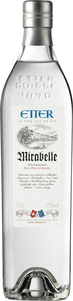 Etter Mirabelle Schweizer Mirabelle, 41% Vol. Etter Söhne AG Distillerie Zug 