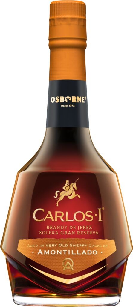 Carlos I Amontillado Brandy de Jerez Gran Reserva 40,3% vol Bodegas Osborne 