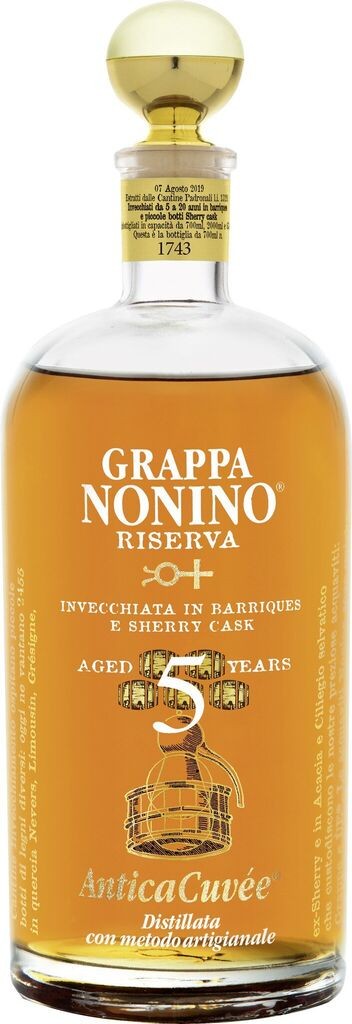 Grappa AnticaCuvée Riserva 43% vol im Barrique gereift (0,7l) Nonino Distillatori Friaul