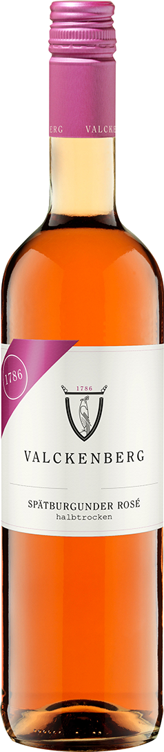 Spätburgunder Rosé halbtrocken b.A. Rheinhessen, QbA Valckenberg P.J