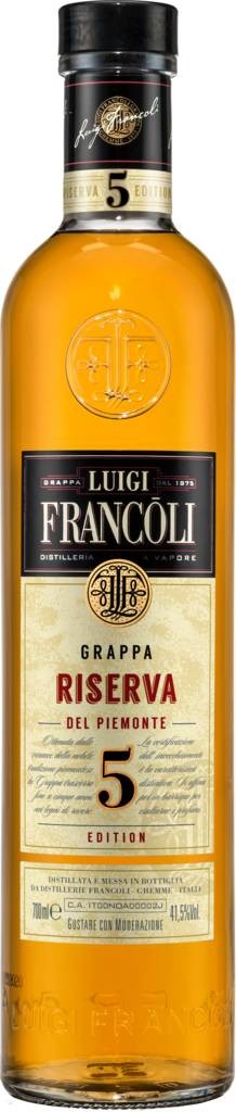 Grappa Riserva 5 Edition  Luigi Francoli 