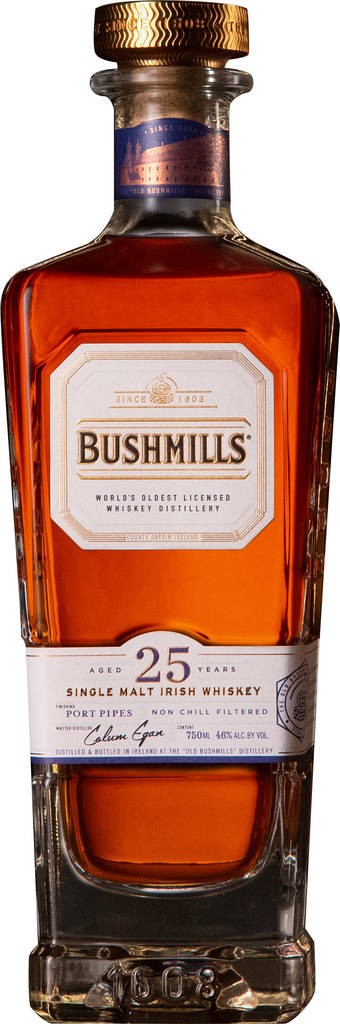 Bushmills 25 Years Old Whiskey  The "Old Bushmills" Distillery Company Limited 