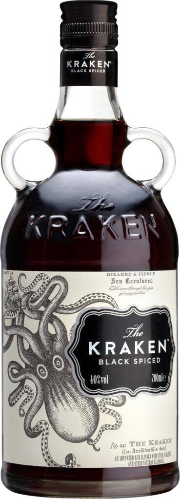 Prestige Kraken Gin Spiced 40% vol, H&A Bottling, Black The