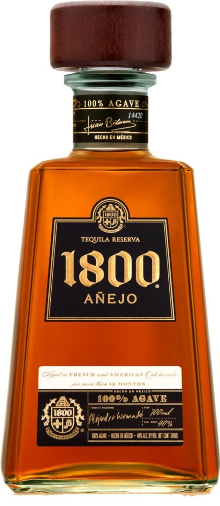 1800 Añejo 38% vol,  100% Agave Tequila Jose Cuervo 1800 