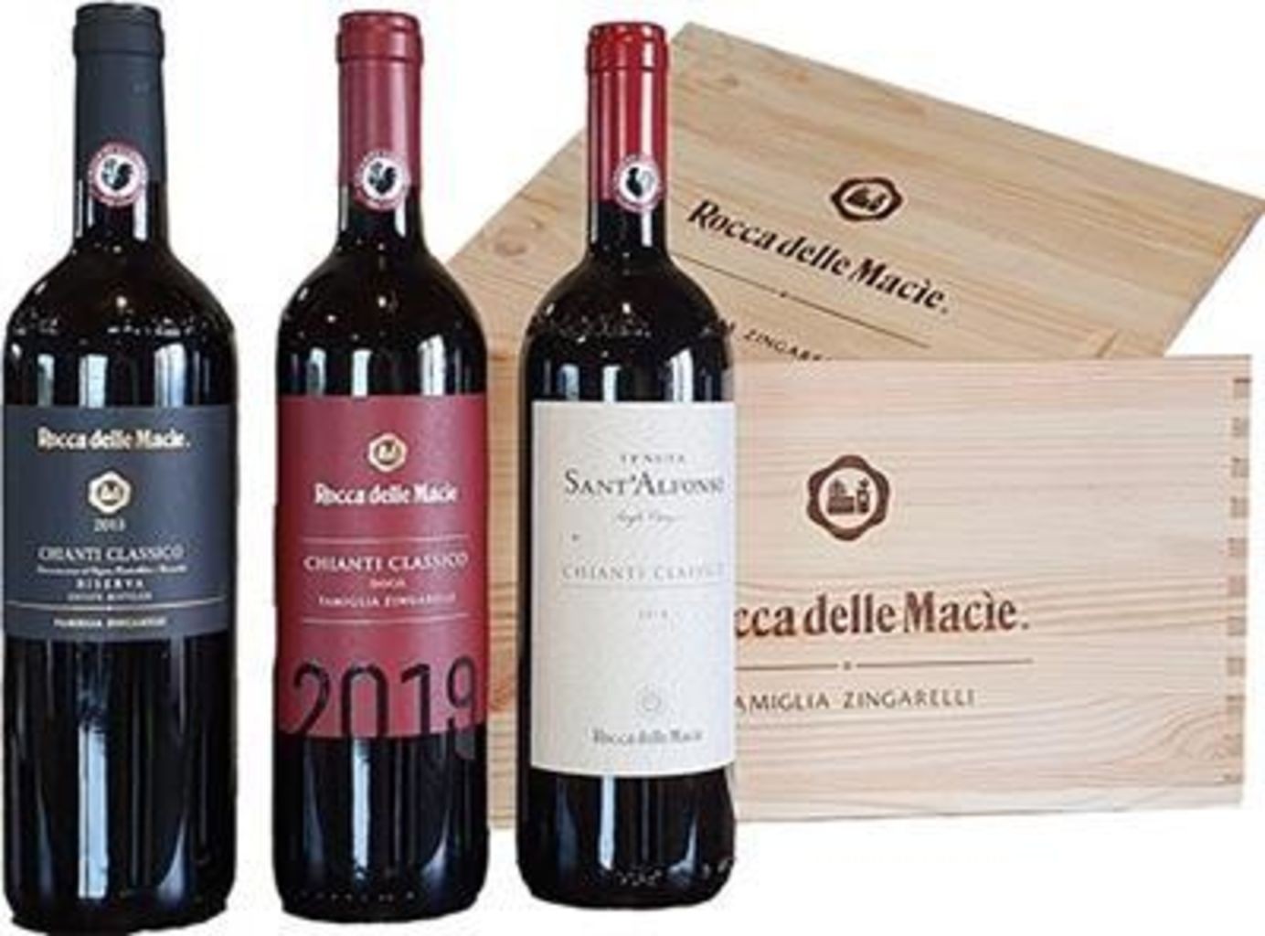 6er HK Best of Show Rocca delle Macìe je 2x0,75l CCS.Alfonso 2018, CCR FZingarelli 2015,  Rocca delle Macìe 