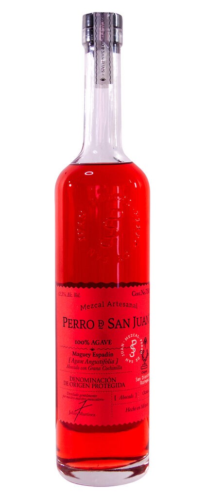 Perro de San Juan Mezcal Abocado Grana Cochinilla 42,3% Fraternity Spirits 