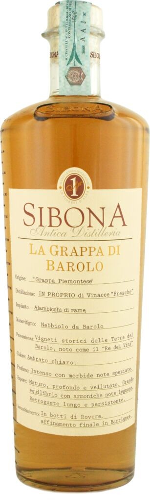 Sibona Grappa di Barolo 40% vol 1,5 Literflasche, Distillerria Sibona,  Grappa