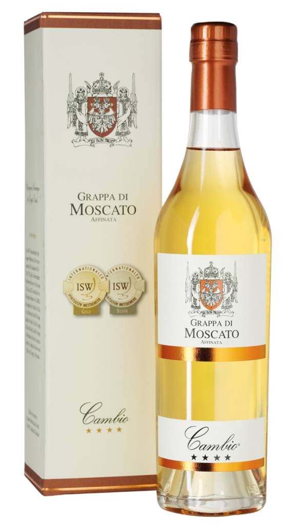 Cambio Grappa Di Moscato 40%vol Cascina della Francesca Distilleria Berta Piemont