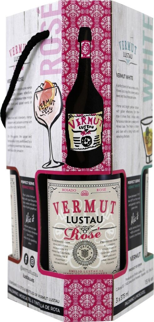 Emilio Lustau Vermut Trio GP je 1x0,375l 15%vol: Vermut White, Red, Rosé  Emilio Lustau 