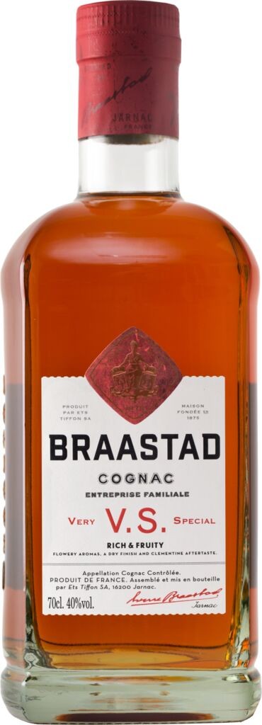 Braastad Cognac V.S 40% vol Ets Tiffon SA 