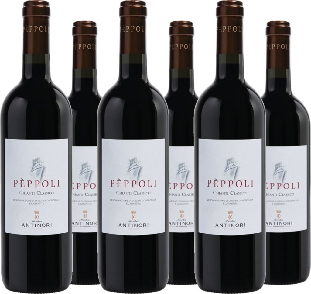 fähig 6er Vorteilspaket Pèppoli Chianti Classico Antinori DOCG