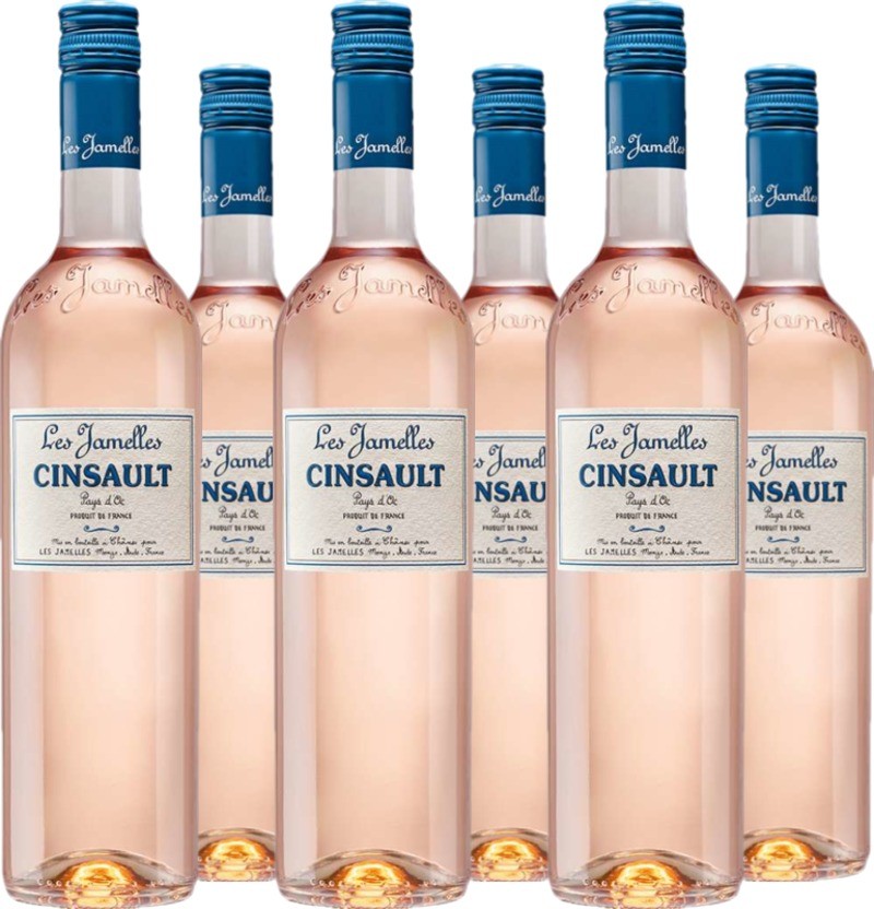 6er Vorteilspaket Les Jamelles Cinsault Rosé