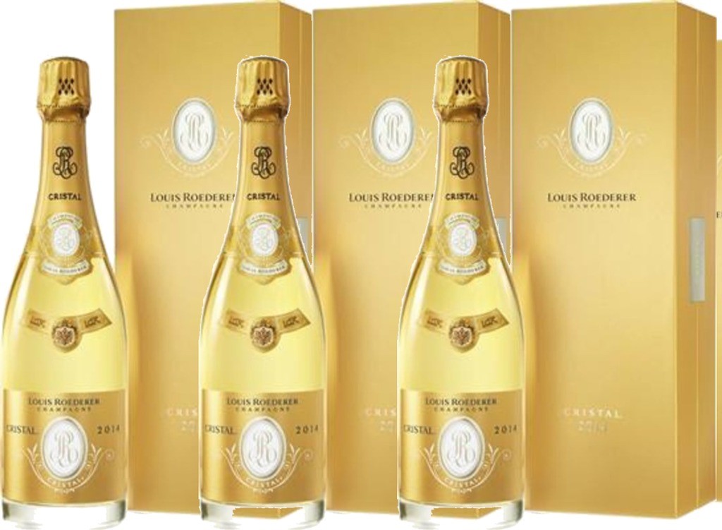 6er Vorteilspaket Roederer Cristal Brut Champagne Louis Roederer