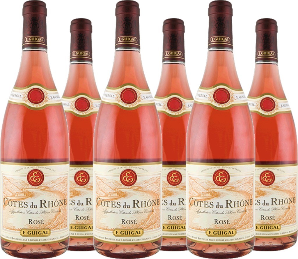 6er Vorteilspaket Côtes du Rhône Rosé Cotes du Rhone AOC