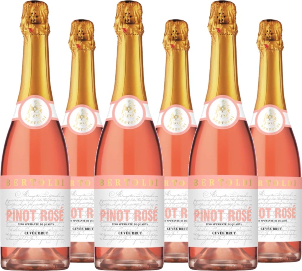 6er Vorteilspaket Pinot Rosé Spumante Bertoldi